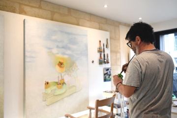 Work-in-progress-Emmanuel-Lesgourgues-techniques-mixtes-sur-toile-19-fevrier-2026-1