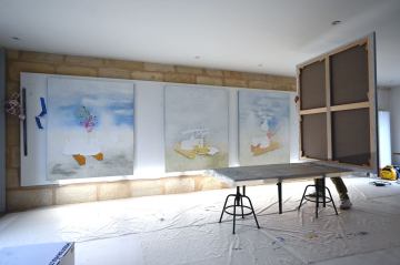 Work-in-progress-Emmanuel-Lesgourgues-techniques-mixtes-sur-toile-2026-3